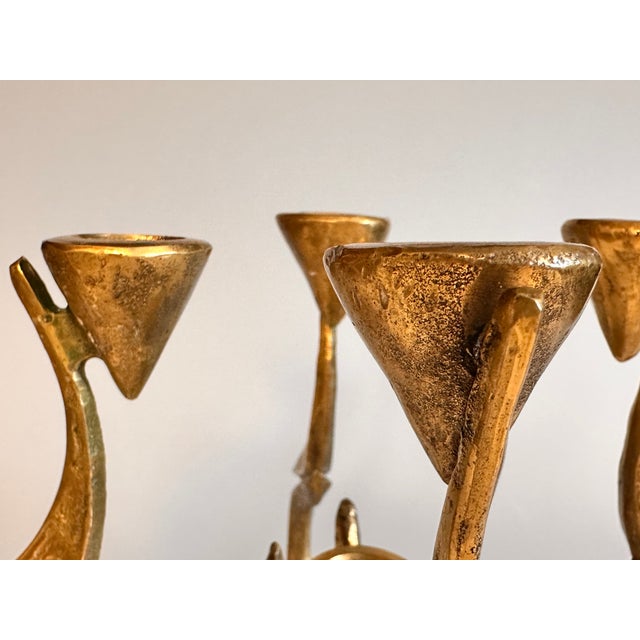 Bronze Metal Art Candleholder from Michael Harjes Metallkunst, 1970s For Sale - Image 4 of 18