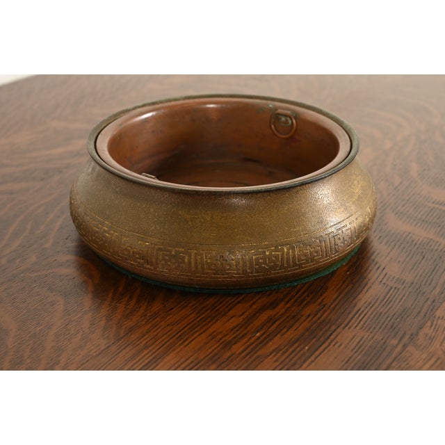 Tiffany Studios Tiffany Studios New York Bronze Doré Jardiniere or Planter For Sale - Image 4 of 11