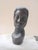 1960s Vintage Mid-Century Hand-Carved African Ebony Wood Male Bust For Sale - Image 5 of 10