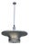 1930s Art Deco Machine Age Spun Aluminum 30.5" 4 Ring Pendant Light, 5 Available For Sale