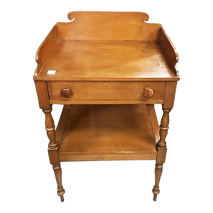 Vintage Wooden Wash Stand by Conant Ball