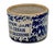 Unusual Antique American Blue Spongeware Decorated Kitchen Beater Jar - Circa Very Early 1900s For Sale - Image 4 of 18