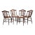 Victorian Era Antique Cane & Wood Dining Chairs, Set of 4 For Sale