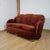 Maroon Art Deco 3-Seater Cloud Sofa, 1930s For Sale - Image 8 of 9