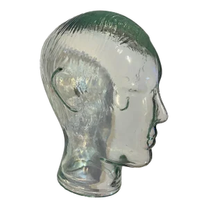 Vintage Glass Head/ Bust Statue