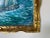 Wood 1960's Vintage Expressionist - Style Cityscape Boat Oil Painting, Signed For Sale - Image 7 of 13