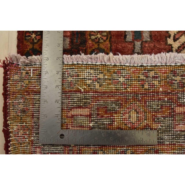 Sarab Runner 3’9” X 11′ Red Wool Semi-Antique Tribal Hand-Knotted Oriental Rug For Sale - Image 14 of 14