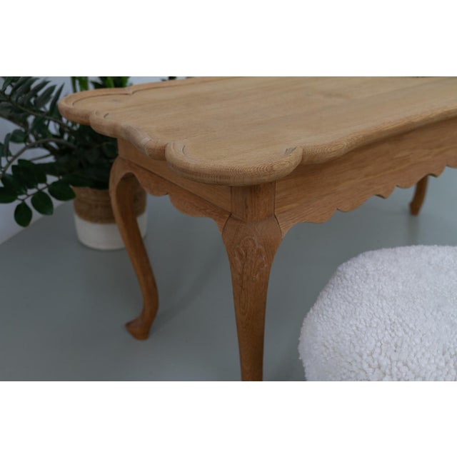 Danish Sculptural Oak Coffee Table attributed to Frits Henningsen, 1940s For Sale - Image 15 of 18