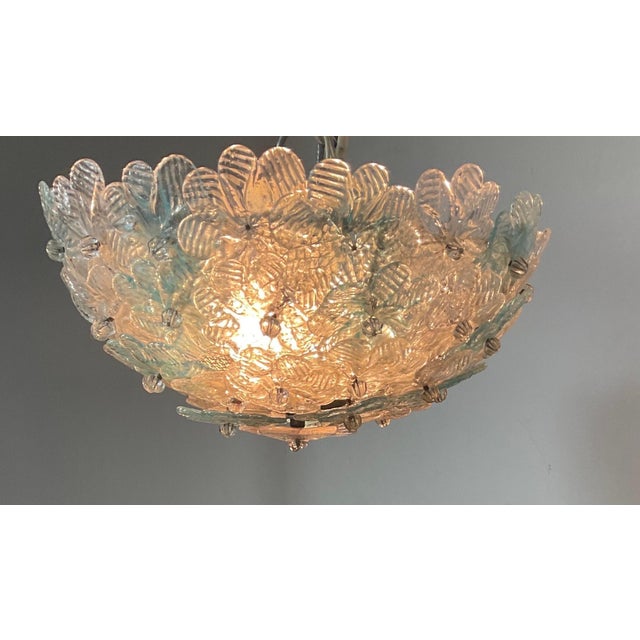 Vintage Glass Ceiling Light by Seguso, 1960 For Sale - Image 4 of 15