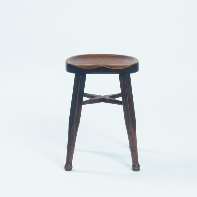 Antique Walnut Stools from Gaskell and Chambers, 1890s, Set of 2 For Sale - Image 5 of 15