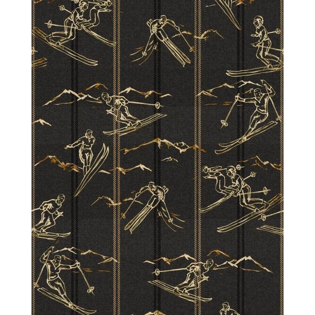 Mind the Gap Ischgl Peat Wallpaper Sample For Sale