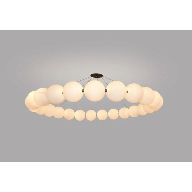 Not Yet Made - Made To Order Very Large Ronde De Perles Chandelier by Ludovic Clément D’armont For Sale - Image 5 of 10