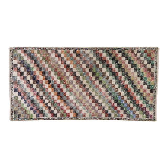 Vintage Turkish Sivas Rug - 02'10 X 05'07 For Sale