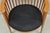 Wood Vintage Postmodern Maple Wood Spindle Barrel Back Tapered Leg Lounge Arm Chair For Sale - Image 7 of 12