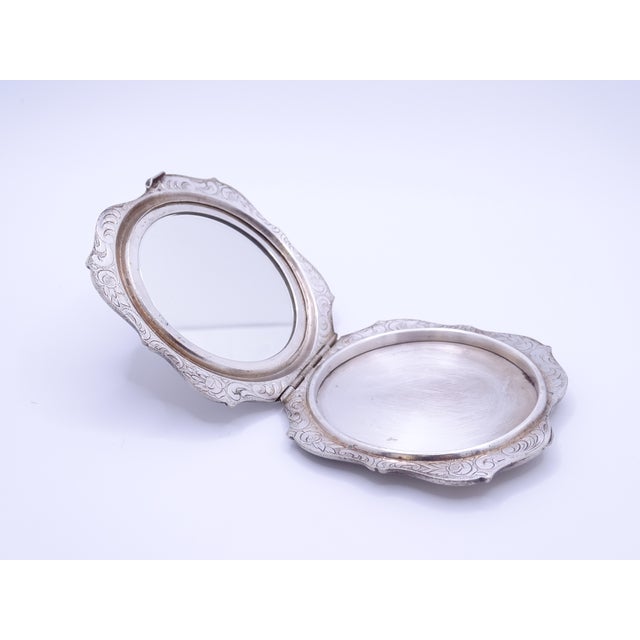 Art Nouveau Powder with Mirror and Silver Plate, France, 1890s For Sale - Image 15 of 18