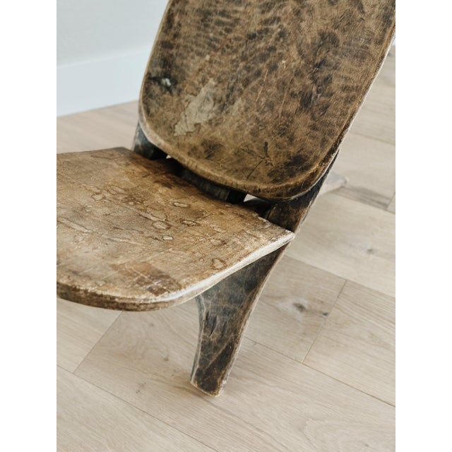 Antique Hand Carved Senufo Stargazer Chair For Sale - Image 11 of 12