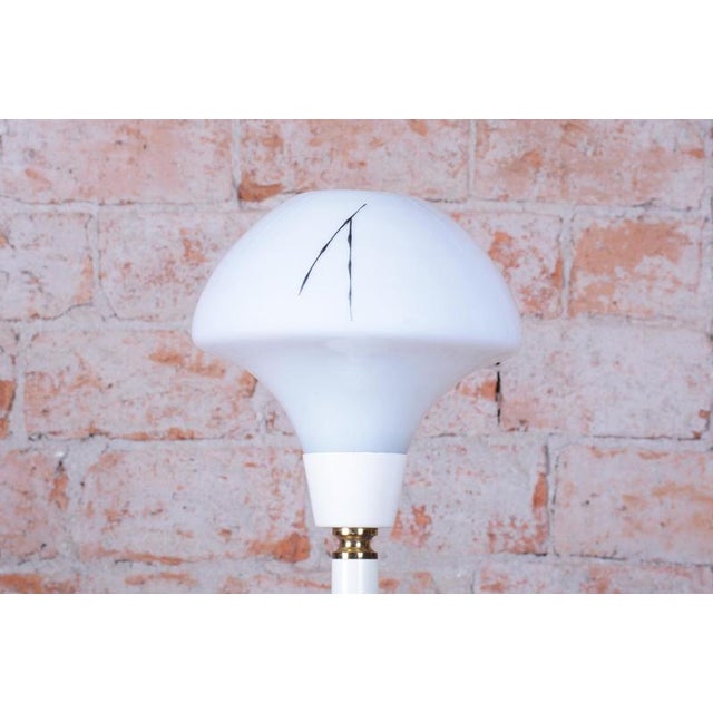 Metal Mid-Century Table Lamp in Brass, Steel and Glass, Czech, 1960s For Sale - Image 7 of 11