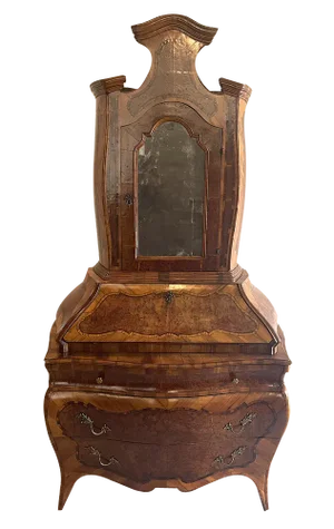 Mid-19th Century Trumeau Cabinet, Northern Italy