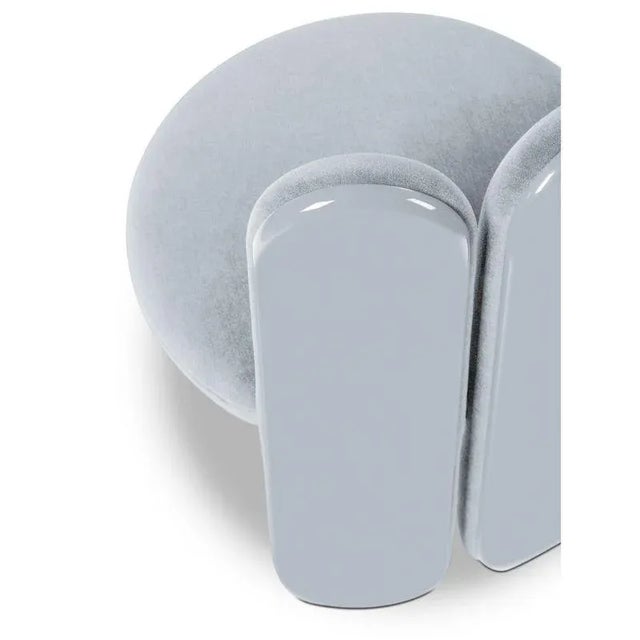 Metal Gentle 113 Glazy Chairs by Royal Stranger, Set of 4 For Sale - Image 7 of 8