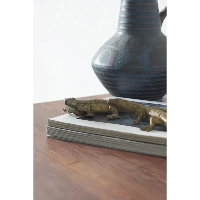 Mid-Century Modern Brass Lizard Figures, 1960s, Set of 2 For Sale - Image 3 of 8