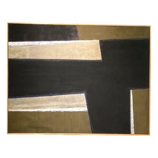 Nicolas Carréga, Abstract Composition, 1980s, Oil on Canvas For Sale