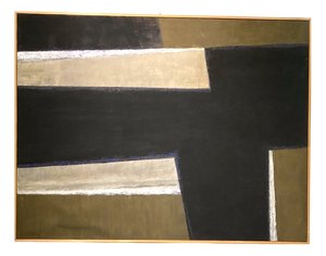 Nicolas Carréga, Abstract Composition, 1980s, Oil on Canvas