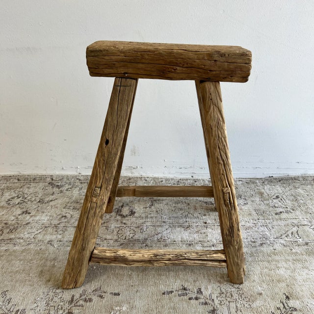Vintage Elm Wood Stool Vintage Antique elm wood stool These are the real vintage antique elm wood stools! Beautiful...