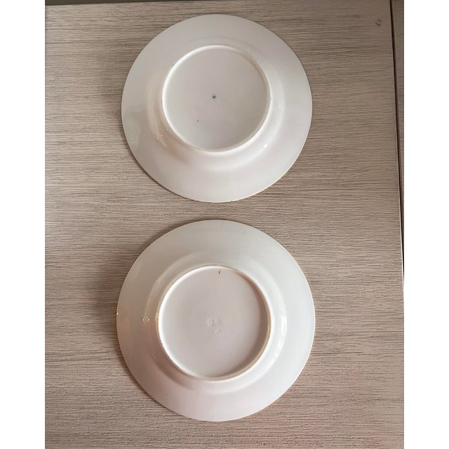 Blue Mid 20th Century Minton Blue Willow Gold-Rimmed Salad Plates – Set of 2 | English Porcelain For Sale - Image 8 of 9