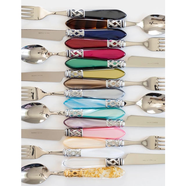 VIETRI VIETRI Aladdin Brilliant Ivory Twenty-Piece Flatware Set Set, Service for Four For Sale - Image 4 of 9