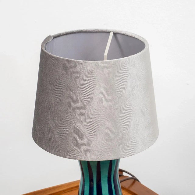 Vintage Table Lamp with Ceramic Base, 1960s For Sale - Image 4 of 7