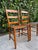 Vintage Ladder Back Side Chairs With Basketweave Rattan Seats, a Pair For Sale - Image 11 of 12