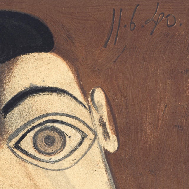 Abstract 1954 Pablo Picasso Lithograph "La Guerre Il" (Portrait of Dora Maar Il) For Sale - Image 3 of 5