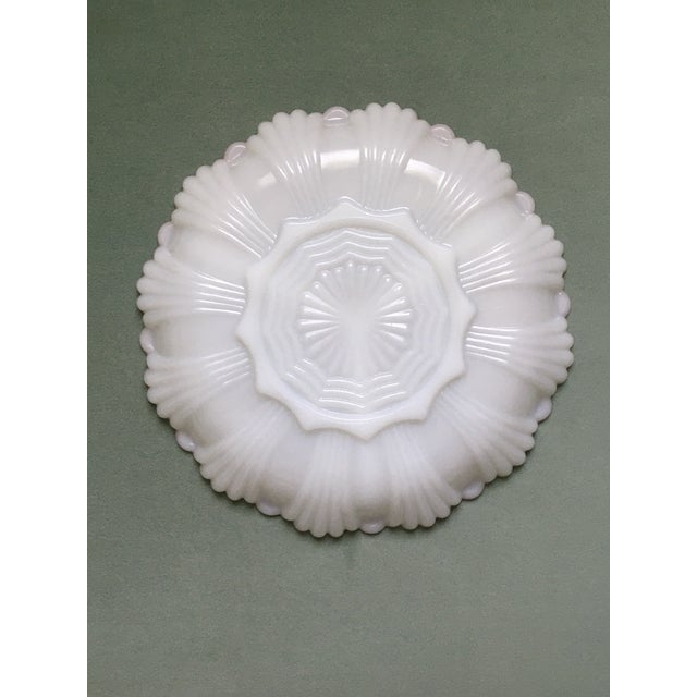 1950s Milk Glass Serving Plate - a Pair For Sale - Image 12 of 12