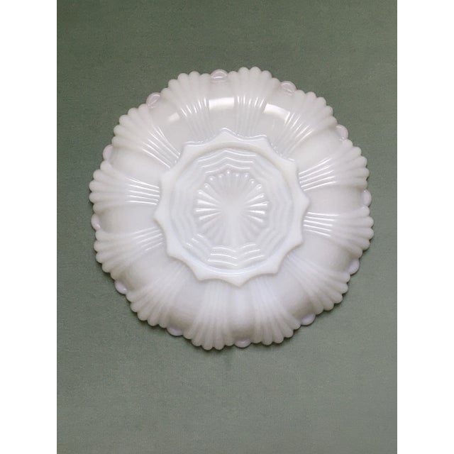 1950s Milk Glass Serving Plates - A Pair For Sale - Image 12 of 12