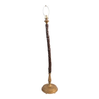 Vintage Cholla Wood Floor Lamp For Sale