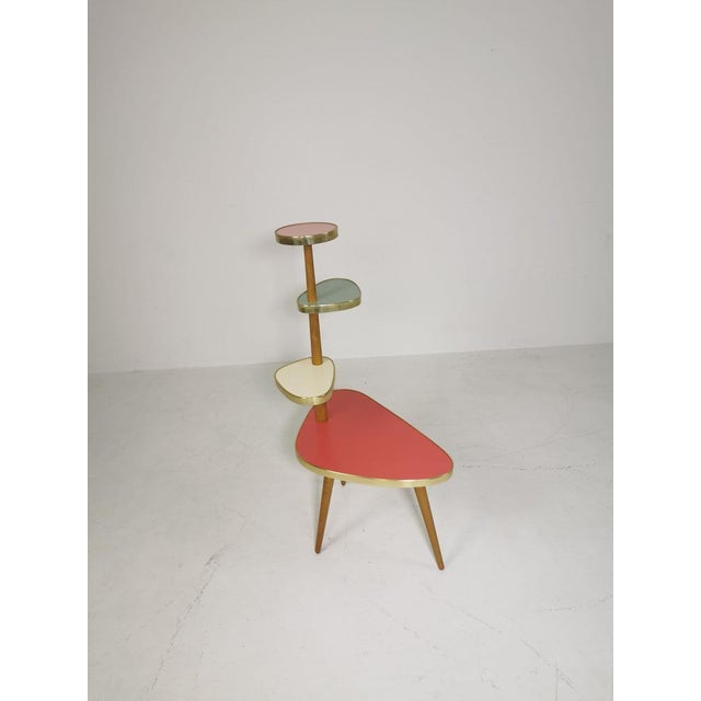 Contemporary Large German Colorful Plant Stand For Sale - Image 3 of 11