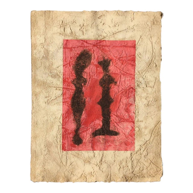 1990 Pierre-Marie Brisson Her Reflection Carborundum Etching For Sale