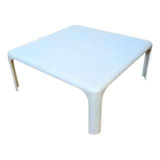 White Demetrio 70 Coffee Table by Vico Magistretti for Artemide, Italy, 1970s For Sale