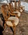 Set 4 Louia XV Rococo Arm Chairs Schinadig Furniture Wood Carvings For Sale - Image 9 of 9