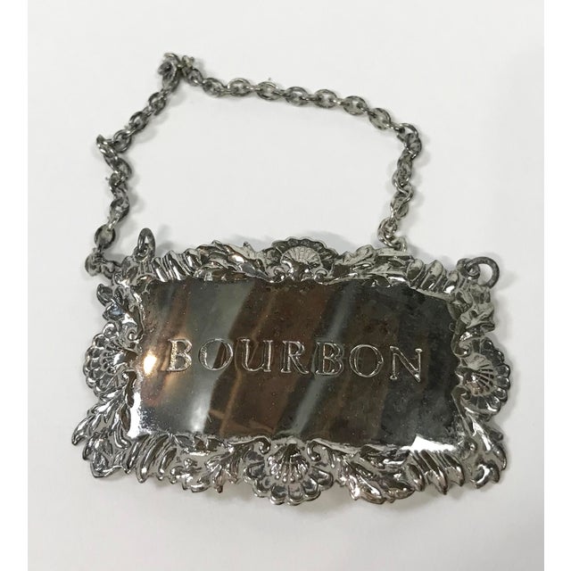 Silver-Plate Liquor Decanter Tags, S/3