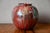 Art Nouveau Cab Ceramic Ball Vase in Flamed Red and Turquoise, France, 1920s For Sale - Image 3 of 7