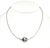 Silver Diamond Tahitian Pearl Necklace 0.60 TCW 14k Gold Certified For Sale - Image 8 of 10