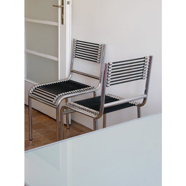 1980s Sandows Chairs by René Herbst for Pallucco, 1980s, Set of 2 For Sale - Image 5 of 8