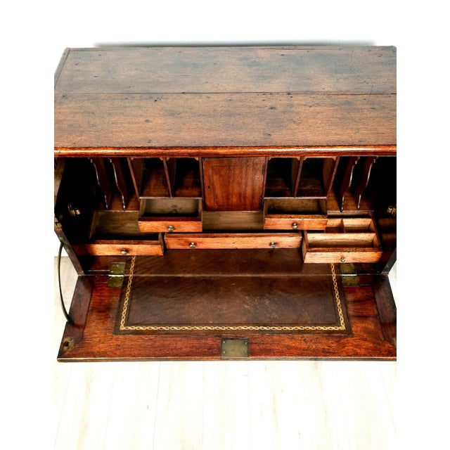 19th Century Campaign Secretary Chest of Drawers, 19th Century English For Sale - Image 5 of 11
