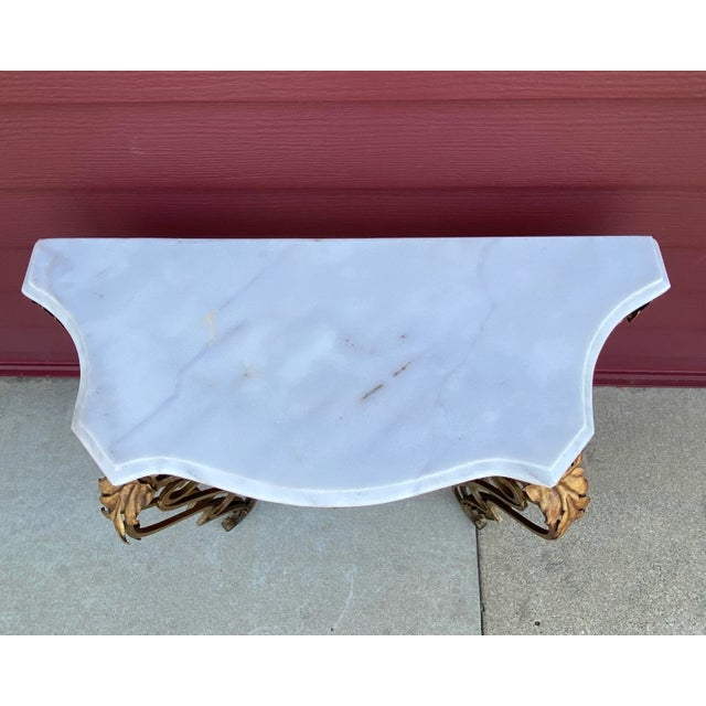 Early 20th Century Early 20th Century Antique French Wrought Iron Hall Table For Sale - Image 5 of 6