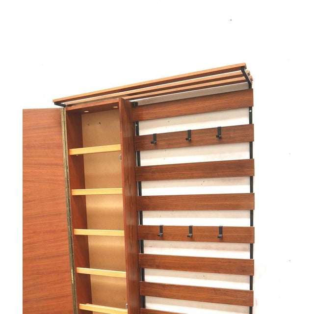 Vintage Hallway Cabinet with Coat Rack and Shoe Cabinet, 1960s For Sale - Image 3 of 8