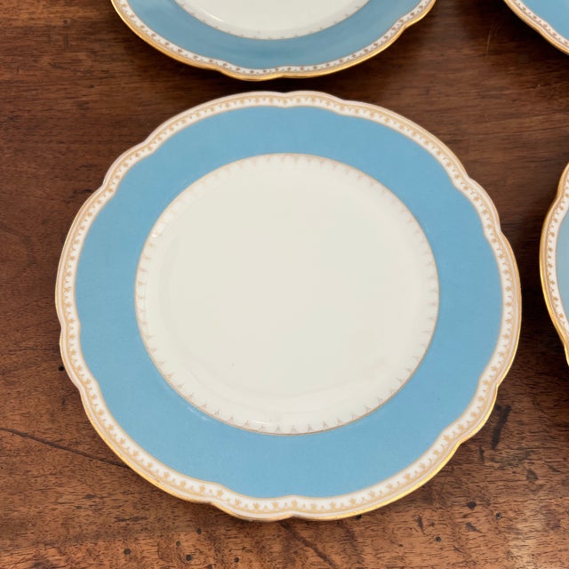 French Late 19th Century French T&v (Tressemanes & Vogt Limoges 0plates- Set of 4 For Sale - Image 3 of 7