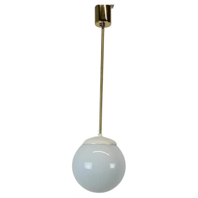 Gold Mid-Century Glass Pendant, 1970s For Sale - Image 8 of 8