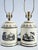 French Vintage Tole Painted French Style Tea Caddy Table Lamps-a Pair For Sale - Image 3 of 15