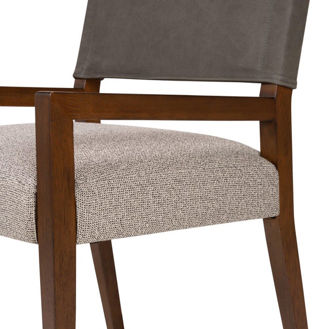 Four Hands Ferris Dining Armchair - Tulsa Ink For Sale - Image 4 of 12